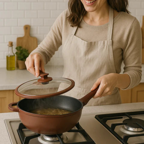 Lleva 2 Paga 1 Sartén Multifuncional de Cerámica a Prueba de Explosiones + REGALO: Kit de Utensilios