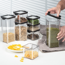 Conjunto de 10 Potes Organizadores Herméticos de Plástico con Tapa Selladora al Vacío