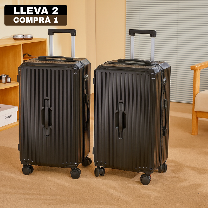 [Llevá 2 Pagá 1] Valija de Viaje de Alta Capacidad en Policarbonato con Forro Interno y Divisiones Inteligentes