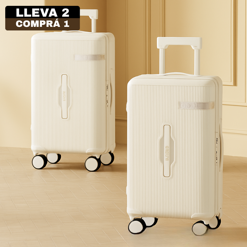 [Llevá 2 Pagá 1] Valija de Viaje AirLine de Alta Capacidad en Policarbonato y ABS con Forro Interno y Divisiones Inteligentes