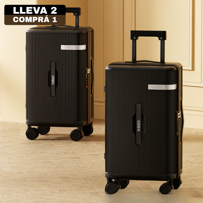 [Llevá 2 Pagá 1] Valija de Viaje AirLine de Alta Capacidad en Policarbonato y ABS con Forro Interno y Divisiones Inteligentes