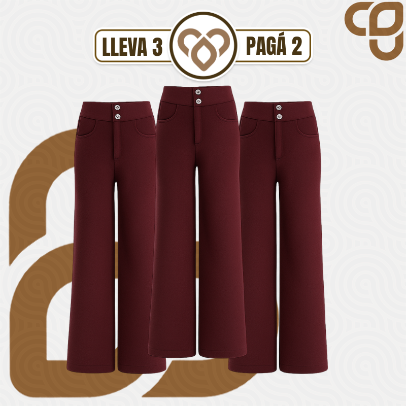 [Llevá 3 Pagá 2] Pantalón Social Femenino en Seda Hielo y Poliéster Nolita (Diseño Fino y Encantador)