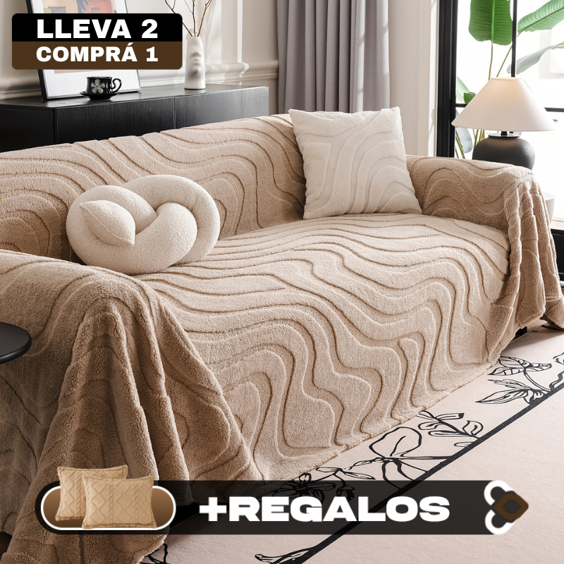 [Llevá 2 Pagá 1] Funda para Sofá Completa en Algodón +2 Regalos: Fundas para Almohadones