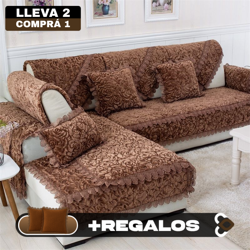 [Llevá 2 Pagá 1] Funda para Sofá en Algodón (¡Charme Sutil!) +2 Regalos: Fundas para Almohadones
