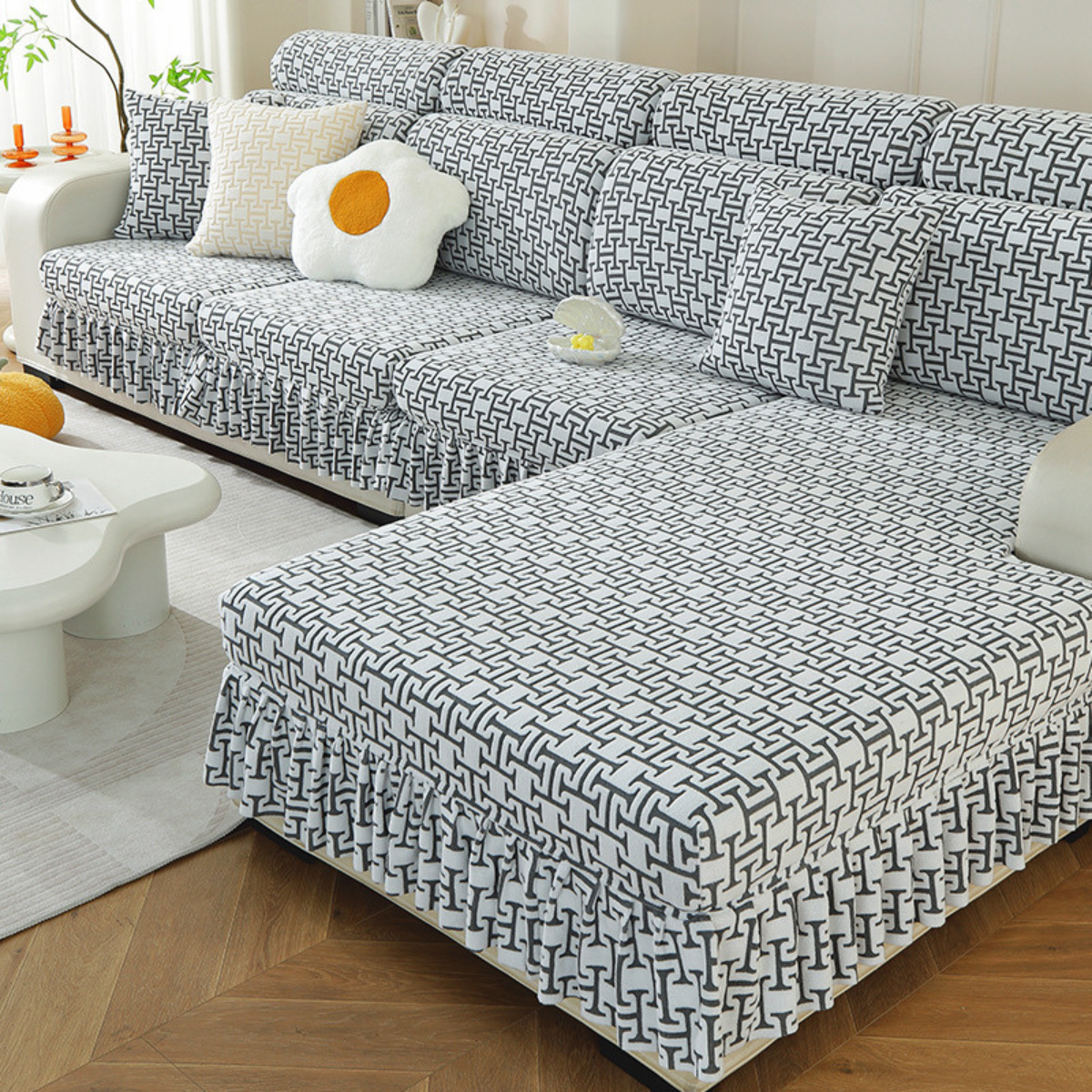 [Llevá 2 Pagá 1] Funda para Sofá Milano en Poliéster y Elastano (¡Estilo, Protección y Confort Instantáneo!) +2 Fundas de Almohadón de Regalo