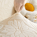 [Llevá 2 Pagá 1] Funda para Sofá Floral en Poliéster y Elastano (¡Renová tu hogar con encanto y confort!) + 2 Fundas para Almohadones